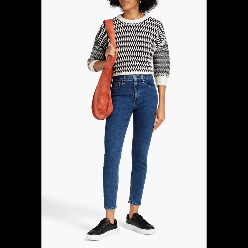 Rag & Bone Kent lace up black leather 37.5 / 7.5 - Picture 6 of 9